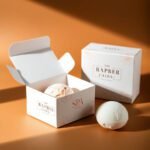 Elegant bath bomb gift box with inserts