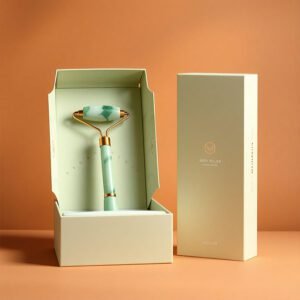Custom Jade Roller Packaging Box with minimalist design