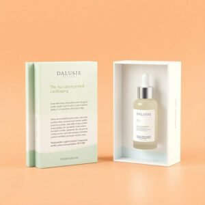 Custom skin care packaging box with branding