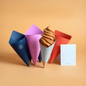 Printed Custom Cone Sleeves with Logo at Wholesale