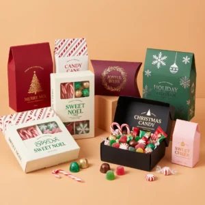 Custom Christmas Candy Boxes